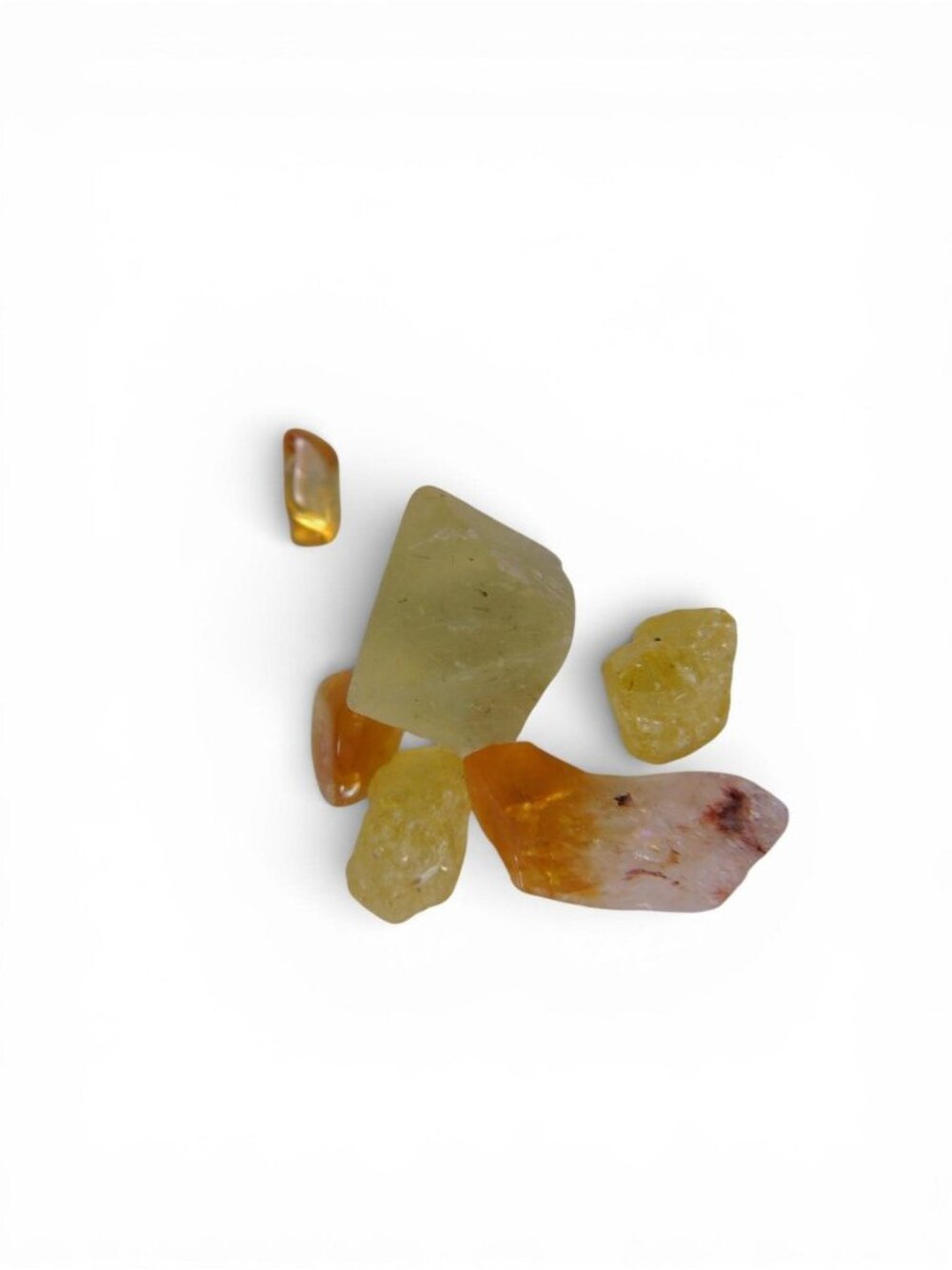 Mixed Citrine & Yellow Quartz Rough Crystal Lot Tiny Specimens - Picture 6 of 8